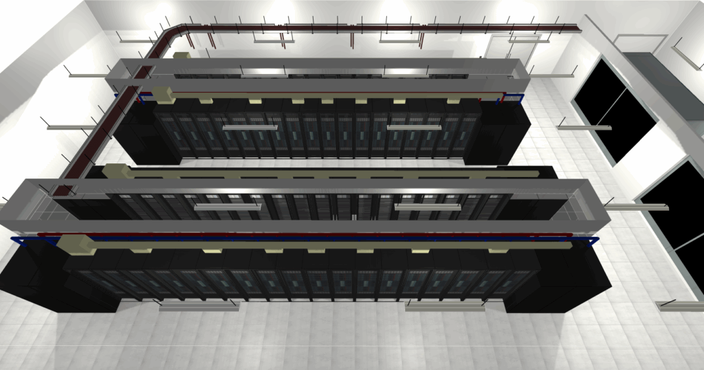 Simplified data hall digital twin